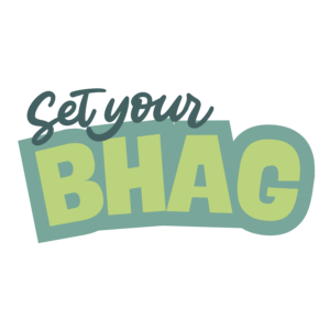 Set your Big, Hairy, Audacious Goal (BHAG)