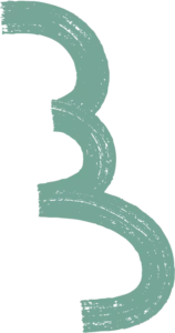 A teal brush stroke