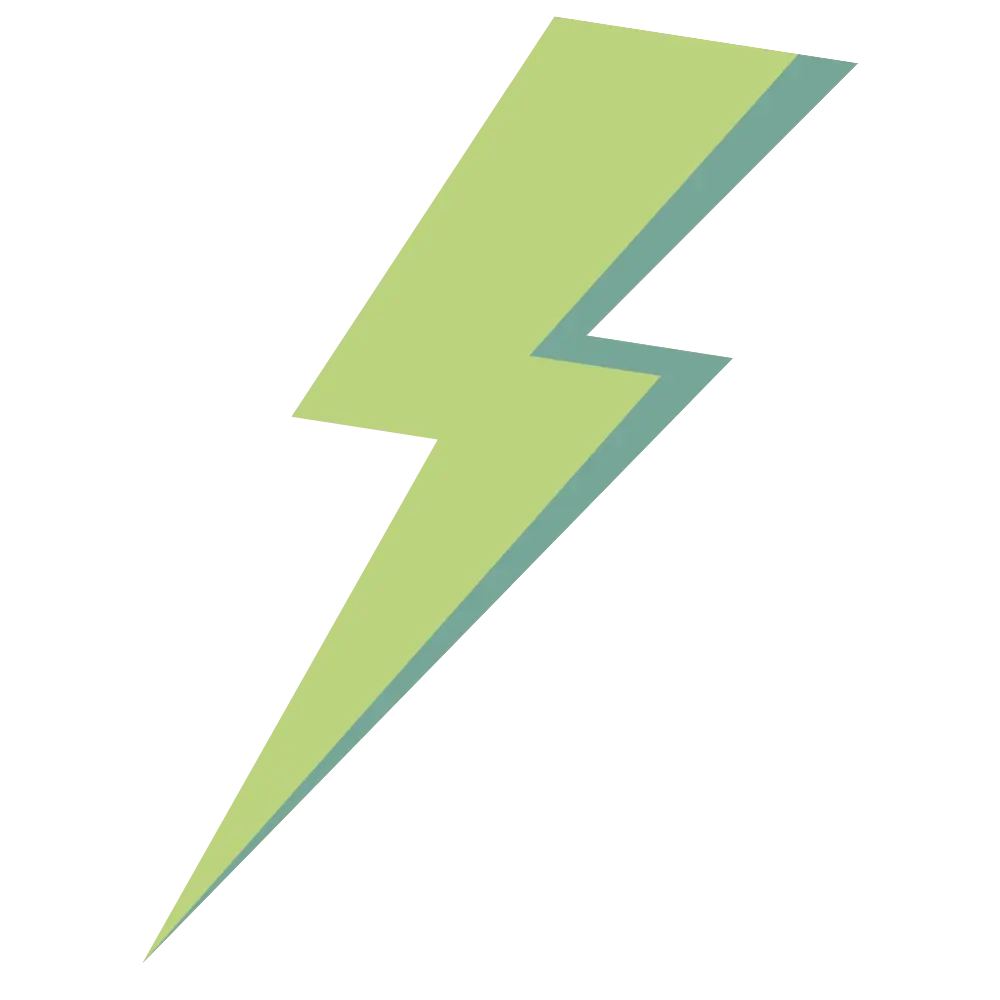 A lightning bolt