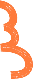 An orange brush stroke