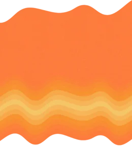 An orange and yellow wavy texture
